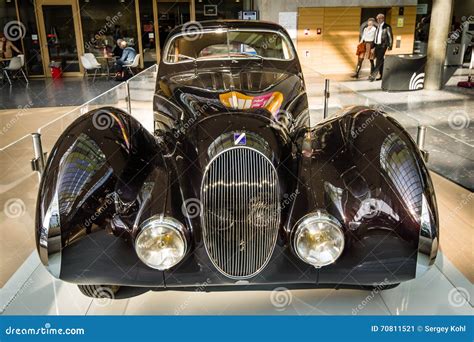Vintage Car Talbot Lago T150 Ss Teardrop Coupe 1937 Editorial Photo