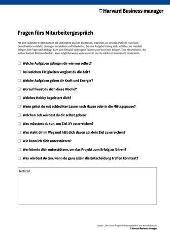 Checkliste Mitarbeitergespr Che Richtig F Hren Leitfaden F R