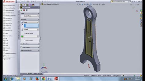 Tutoril03 How To Make Connecting Rod Part01 In Solidworks Youtube