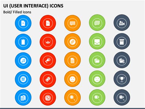 UI User Interface Icons For PowerPoint And Google Slides PPT Slides