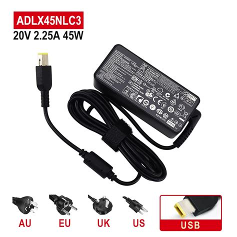 V A W Usb Laptop Ac Adapter Charger Adlx Nlc For Lenovo