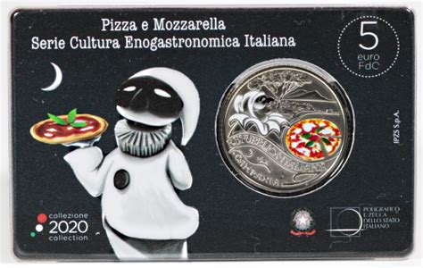 Italien Euro Gedenkm Nze Pizza E Mozzarella Stempelglanz Stgl