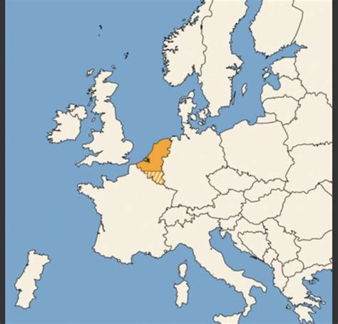 Map of europe with the netherlands highlighted : r/mapswithnetherlands