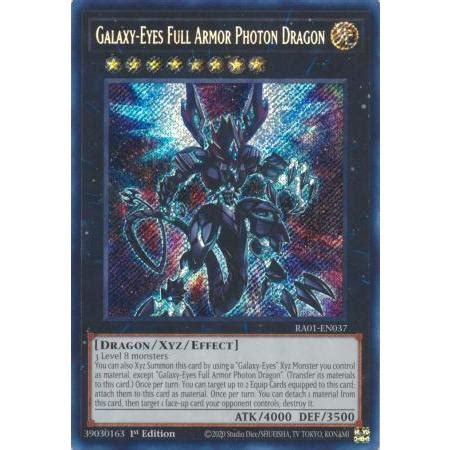 Thẻ bài Yugioh Galaxy Eyes Full Armor Photon Dragon RA01 EN037