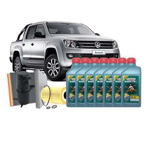 Troca Completa De Óleo E Filtros Amarok Diesel S dpf Castrol Submarino