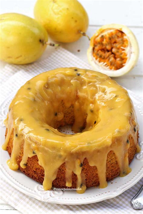 Receita de bolo de maracujá fofinho de liquidificador sem glúten sem