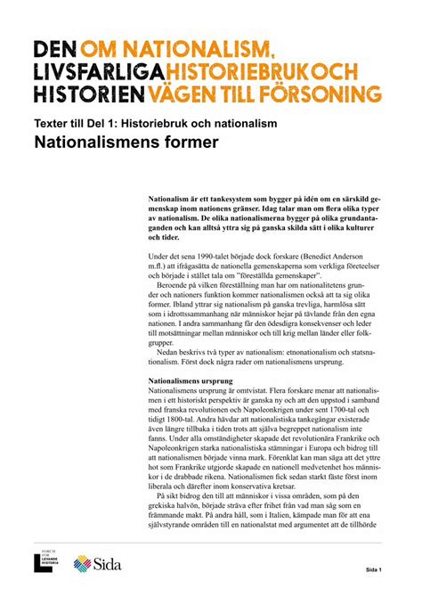 PDF Texter Till Del 1 Historiebruk Och Nationalism DOKUMEN TIPS