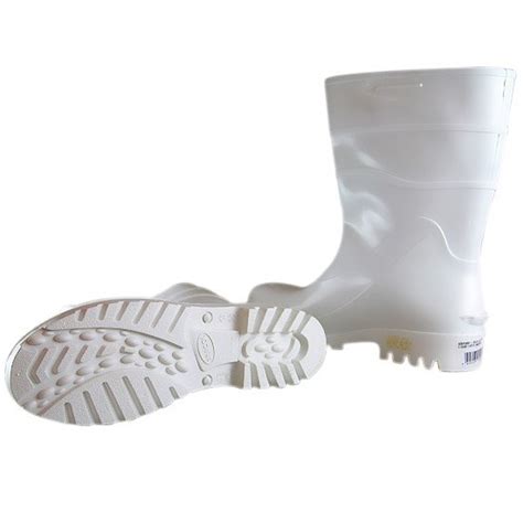 Bota Imperme Vel De Pvc Acqua Flex Cano Curto Branco N Bracol