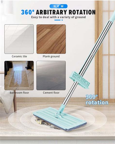 Magic Squeeze Flat Mop Hand Free Washing Mop For Home Kitchen House