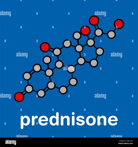 Prednisone Corticosteroid Drug Molecule Illustration Stock Photo Alamy