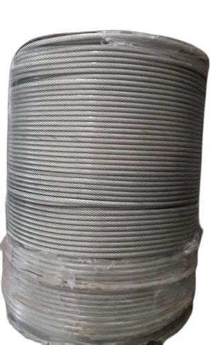 Mild Steel PVC COATED WIRE ROPE 1000 M 6 Mm At Rs 20 Meter In