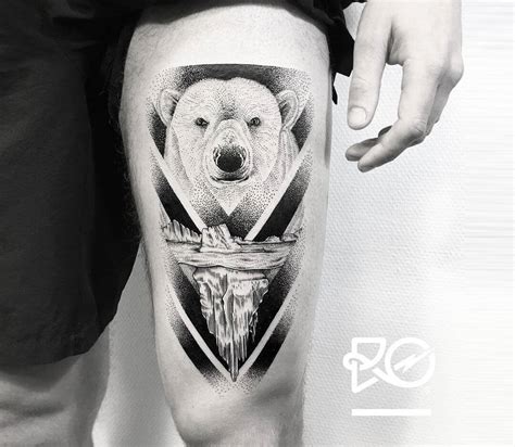 Polar bear tattoo by Robert Pavez Tattoo | Photo 21982