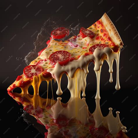 premium photo  slice  pizza  pepperoni  cheese