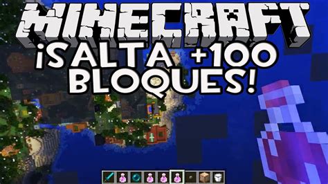 Minecraft 1 8 Como SALTAR MAS DE 100 BLOQUES Trucos De Minecraft