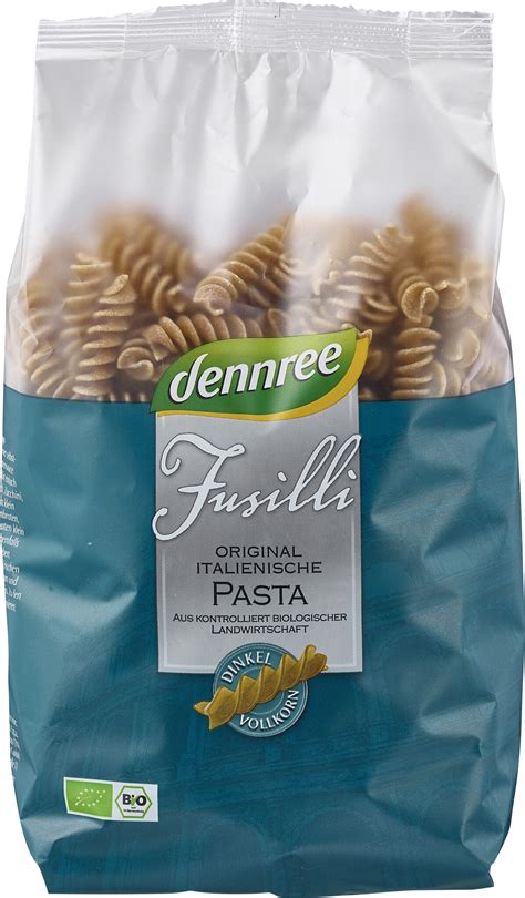 Dennree Bio Original Italienische Dinkel Vollkorn Fusilli G Online