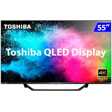 Smart TV Toshiba Qled 55 Polegadas 4K Uhd Wi Fi Vidaa Comando De Voz