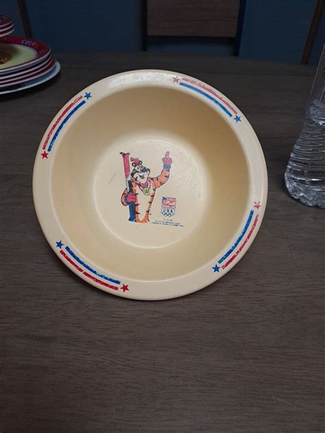 Vintage 1992 Kelloggs USA Olympic Tony The Tiger Plastic Cereal Bowl