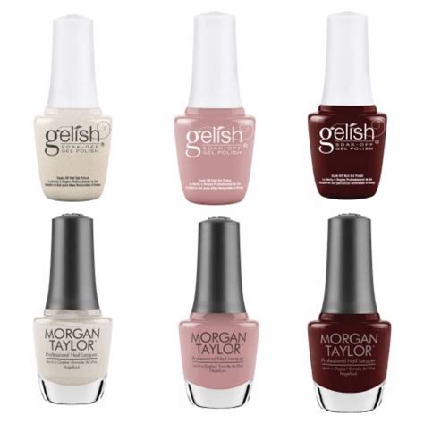 Gelish Mini And Morgan Taylor Out In The Open Gel Polish And Lacquer Set 6 Pack 1 Piece Kroger