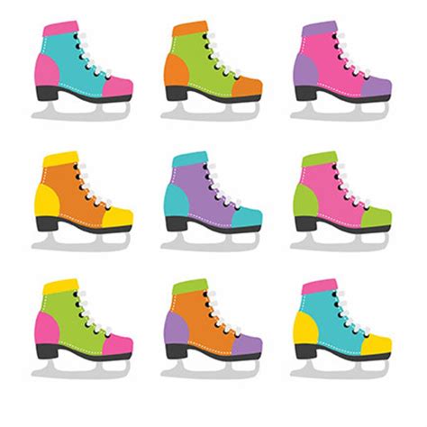 Cute Ice Skating Shoes Vector Digital Clipart Instant Etsy