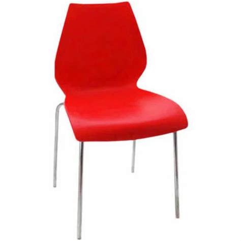 Red Plastic Stylish Cafeteria Chair At Rs In Vasai Id