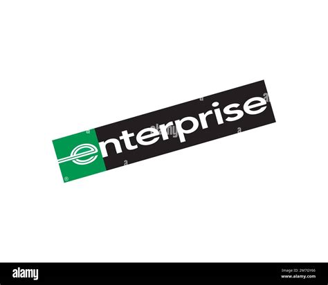 Enterprise Rent A Car, Rotated Logo, White Background Stock Photo - Alamy