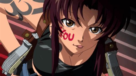 Black Lagoon Revy Black Lagoon Revy Tongue Out Discover Share