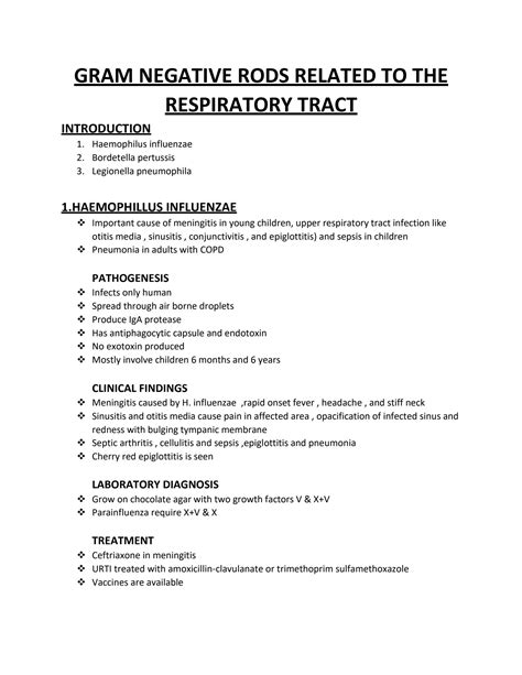 SOLUTION: Gram Negative Rods Bacteria of Respiratory Tract ...