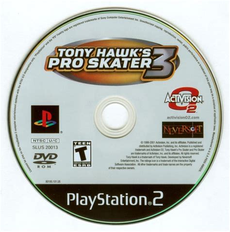 Tony Hawk S Pro Skater 3 Cover Or Packaging Material Mobygames