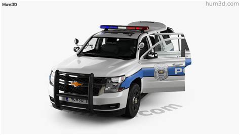 View Of Chevrolet Tahoe Police With Hq Interior D Model