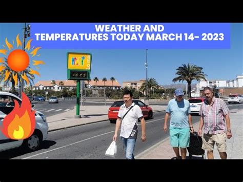 Gran CanariaWEATHER AND TEMPERATURES TODAY MARCH 14 2023 YouTube