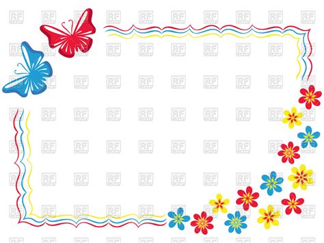 Butterfly Border Vector at Vectorified.com | Collection of Butterfly ...