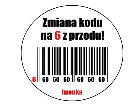 Dekoracyjny Jadalny Op Atek Tortowy Kod Kreskowy Na Urodziny Cm