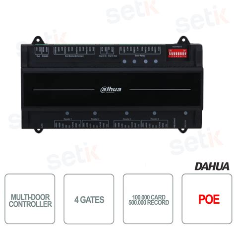 Asc B S Four Gates Access Controller And Single Dahua Reader