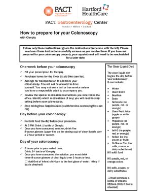 Fillable Online Colonoscopy Two Day Gallon Prep Instructions Fax Email ...