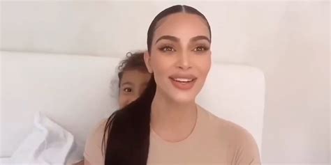 North West Adorably Crashes Mom Kim Kardashians Psa About Social