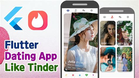 [ Flutter 2 ] Dating App Main Ui Design Like Tinder Swipe User Tinder Card Effect Youtube