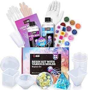 LET S Resin Kit complet de moules en résine époxy de 473 6 g avec