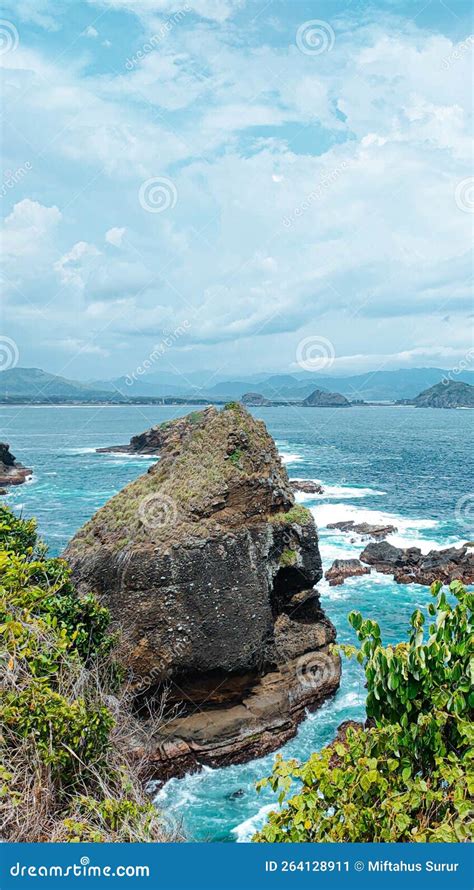 The BEAUTIFUL PAPUMA BEACH in JEMBER, EAST JAVA Stock Image - Image of ...