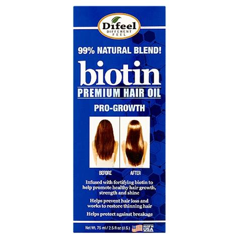 Difeel Biotin Premium Hair Oil 2 5 Fl Oz The Fresh Grocer