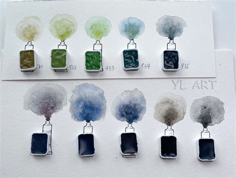 Schmincke Horadam Super Granulating Watercolor Aquarell Haze Etsy