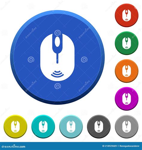 Wireless Computer Mouse Beveled Buttons Stock Vector - Illustration of scroller, pointer: 218929689