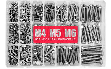 Yeezet Pcs M M M Heavy Duty Bolts And Nuts Assortment Kit