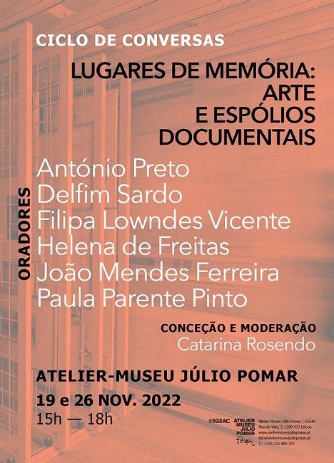 Ciclo De Conversas Sobre Arte E Esp Lios Documentais E Cultura