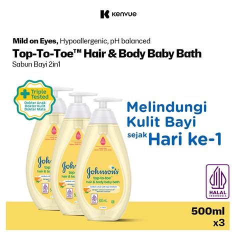 Johnson S Top To Toe Hair Body Baby Bath Sabun Bayi In Ml