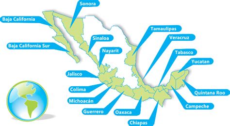 Playas De Mexico | Las Mejores Playas | Las Playas Mas Visitadas: Mapa ...