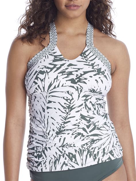 Anne Cole Signature Womens Palm Breeze Hi Neck Tankini Top Style