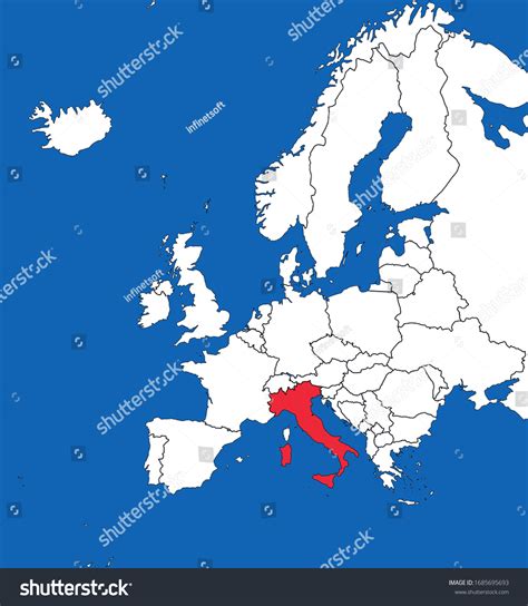map of italy and europe 2