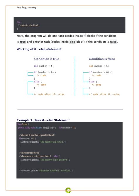 Java Tutorial - Conditional Statement (PDF) - Connect 4 Programming