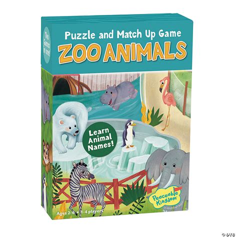 Zoo Animal Puzzle And Match Up Game Mindware