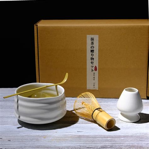 Juego de cerámica de bambú tradicional juego de té japonés cuchara